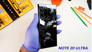 Samsung Note 20 Ultra Back glass replacement TearDown  | iPhone vs Android 2020  | PHONEBULANCE