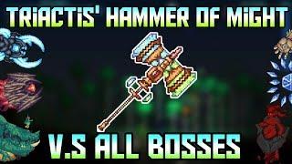 Triactis' Hammer of Might V.S All Bosses! 5000 Subscriber special! ||Terraria - Calamity Mod 1.2||