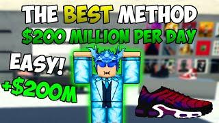 The BEST Method To Make 200 Million Dollars PER DAY In Sneaker Resell Simulator (Roblox)