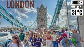 LONDON WALK 2025 | London Summer Walking Tour | London Tower Bridge to Borough Market [4K HDR]