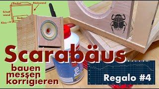 Scarabaeus: Audiophiler Regal Lautsprecher, Bau, Frequenz Gang und LRC Glied (Regalo Teil 4)