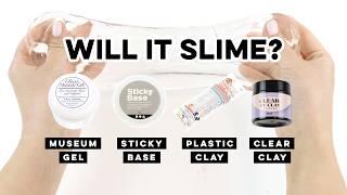 What happens if you mix clear clay into slime?