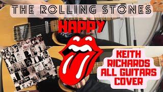 The Rolling Stones - Happy (Exile On Main St.) Keith Richards All Guitars Cover