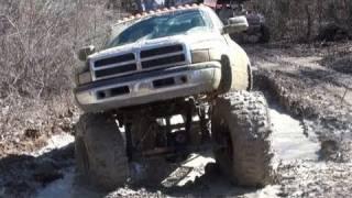 GIANT MUD TRUCKS POUNDIN THE TRAILS at HIGHLIFTER PARK!