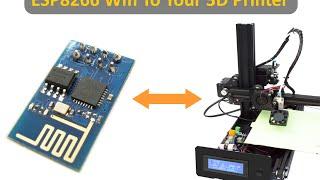 Hassle free 3D printing using ESP8266