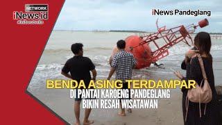 DIDUGA ALAT NAVIGASI LAUT TERDAMPAR DI PINGGIR PANTAI