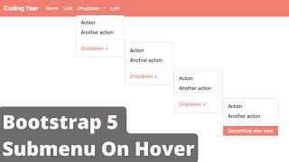 Bootstrap Dropdown Submenu | Bootstrap Multilevel Dropdown menu