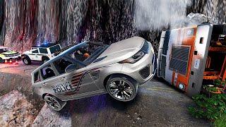 Cars VS DANGEROUS CLİFF #8 - Don't Stop - BeamNG Drive