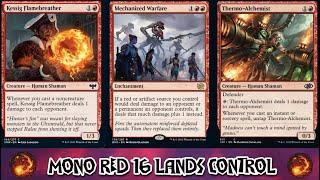 MTG Arena Standard. Mono Red 16 lands control