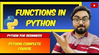 Functions in python | Learn python basics to advance | Python Full Course | Kacs - Zeeshan Ilyas