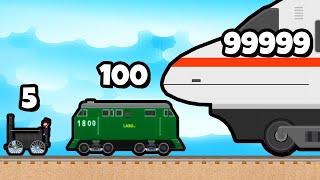 ЭВОЛЮЦИЯ СКОРОСТИ ПОЕЗДА, МАКСИМАЛЬНЫЙ УРОВЕНЬ! | Labo Brick Train