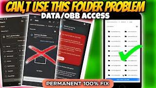 Can't use this folder problem fix | Obb/file access problem fix | file past problem fix