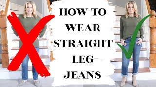 How To Wear Straight Leg Jeans | MsGoldgirl