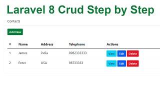 Laravel 8 Crud Step by Step