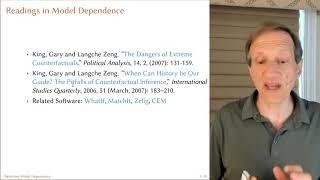 15. Model Dependence