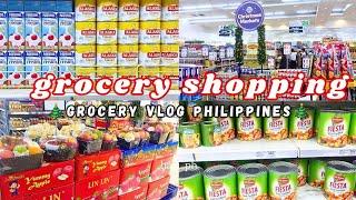 Grocery vlog Christmas grocery shopping Philippines | buying food for Noche Buena