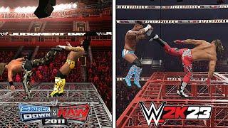 Best Extreme FINISHERS in WWE Smackdown vs Raw 2011 Vs WWE 2K23 !!!