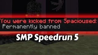 Speedrunning a Streamer's SMP and getting Banned