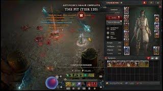 Diablo 4 - scriblets necromancer spirit wave - Pit 120 clear - not maxed gear -glyphs not maxed out