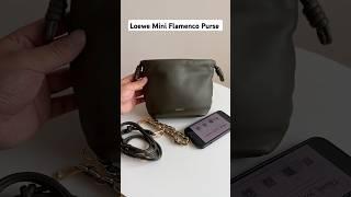 Loewe Mini Flamenco Purse in Mellow Nappa Lambskin #loewe #loewebag #purse #bag #luxurybag #luxury