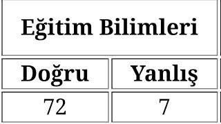 EĞİTİM BİLİMLERİ NASIL 70 NET YAPILIR ? KAYNAK İNCELEME VE TAVSİYELER