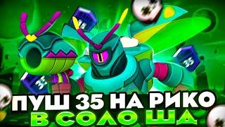 ПУШ РИКО В СОЛО ШД НА 35 РАНГ 950+⭐СТРИМ BRAWL STARS⭐