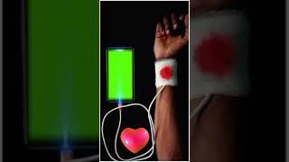 Hand Charging green screen video | New green screen video | Green screen | Tech simant