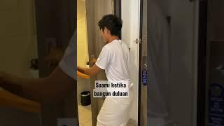 SUAMI VS ISTRI SAAT BANGUN TIDUR  #short