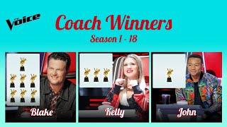 ALL WINNERS Auditions Seasons 1-18 | The Voice USA