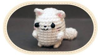 Вязаный кот амигуруми. Crochet cat amigurumi.