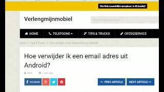 Hoe verwijder ik een emailadres uit Android?