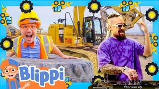 Blippi's Excavator TECHNO REMIX DANCE PARTY! NEW Music Video with @LennyPearce !