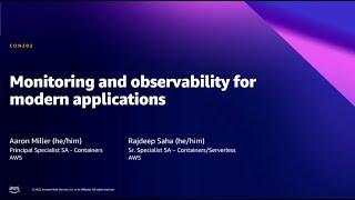 AWS Summit DC 2022 - Monitoring and observability for modern applications