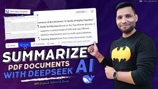 How to Summarize PDFs with Deepseek AI (2025) Best AI PDF Summarizer Tool | Tenorshare ChatPDF