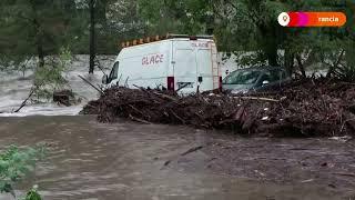 Calles y coches quedan sumergidos en inundaciones por fuertes lluvias en Francia | #Reuters