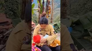 Cute Mom breastfeeding tutorial vlogs  #baby #milk #tutorial #indian #mom #breastfeeding #ytshorts