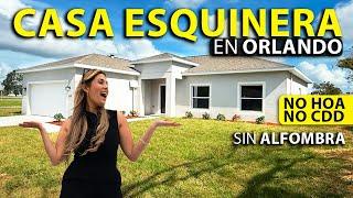 Casa NUEVA en venta ESQUINERA en ORLANDO, FL  SIN HOA-CDD | Cerca del DOWNTOWN | SIN ALFOMBRA