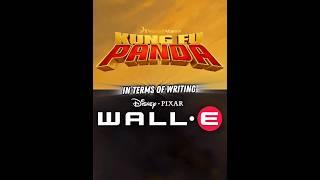 WALL.E VS KUNG FU PANDA [IN TERMS OF WRITING]