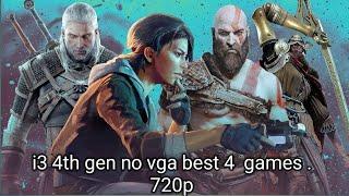 i3 4th gen best games no graphic card