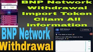 BNP Network How to withdraw BNP Token