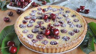 Crostata di ciliegie e crema di ricotta 