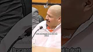 2x's Cop K*ller grinning as he's sentenced to death #cold #crimestory #fypシ #courtroom #shortclip