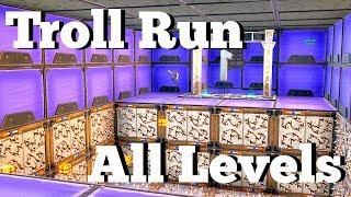 How to complete Troll Run All Levels 1-16! Fortnite Creative Guide