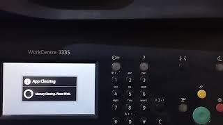 Xerox 3335 Reset Configuration to Default