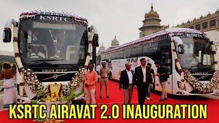 KSRTC AIRAVAT 2.0 INAUGURATION | 20 Volvo 9600 Semi Sleeper buses