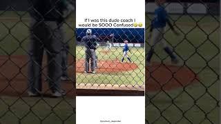 If I was this dude coach I would be SOOO Confused #baseball #coach #funny #dance #kids #kid #sub