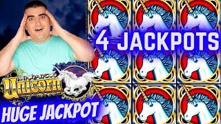 HUGE HANDPAY JACKPOT On Enchanted Unicorn Slot & 3 More JACKPOTS ! Live Slot JACKPOTS In Vegas