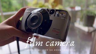 Unboxing my first 35mm film camera | Canon Sure Shot 105 Zoom