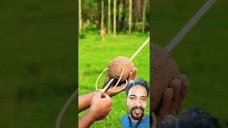 coconut creation short #bamboo #diy #archery #bambooart #trending #funny #ytshorts #youtube #shorts
