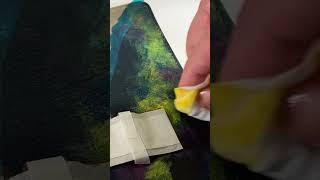 PAINT WITH BABY WIPES? #acrylicpainting #galaxy